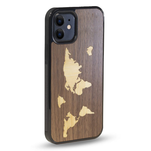 Coque Iphone - La Mappemonde - Coque en bois