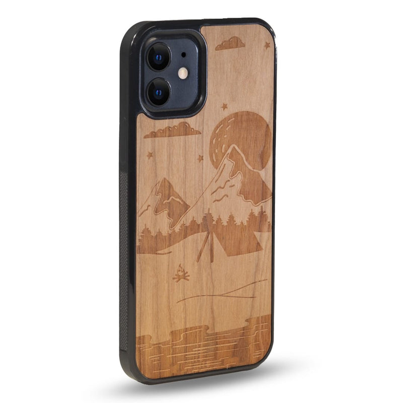 Coque Iphone - Le Campsite - Coque en bois