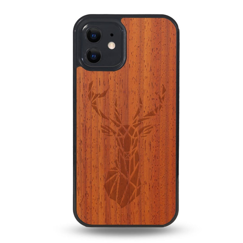 Coque iPhone - Le Cerf - Coque en bois