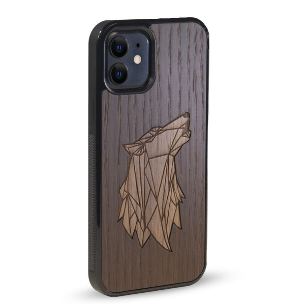 Coque Iphone - Le Loup - Coque en bois