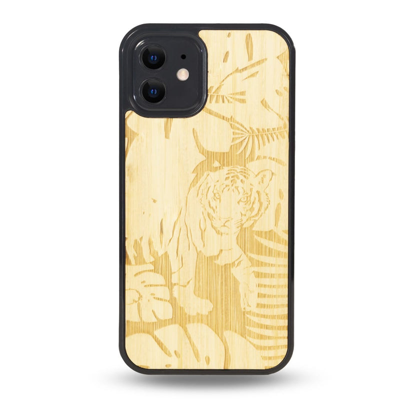 Coque Iphone - Le Tigre - Coque en bois