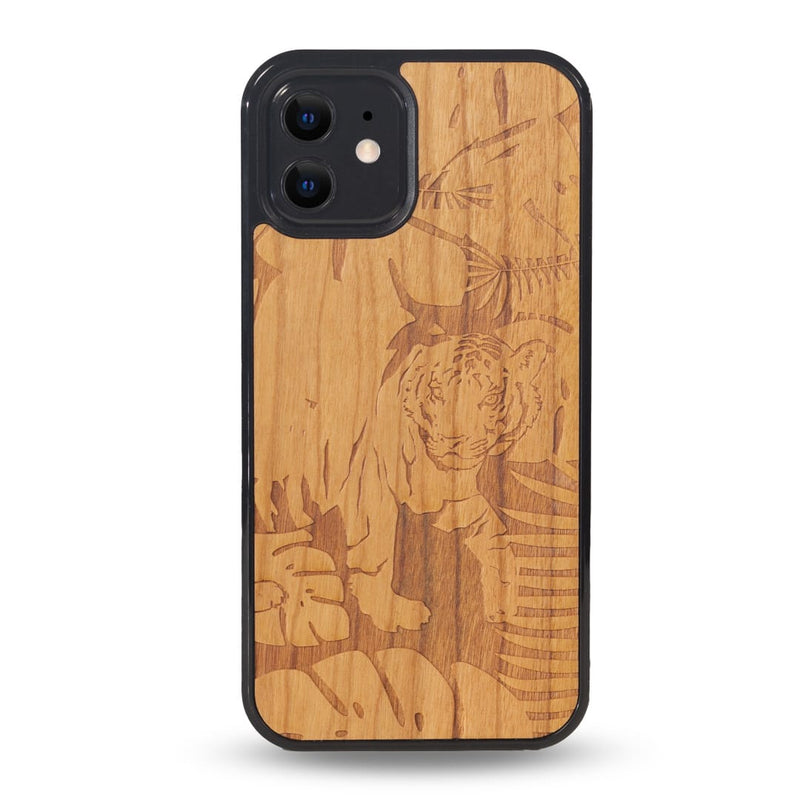 Coque Iphone - Le Tigre - Coque en bois