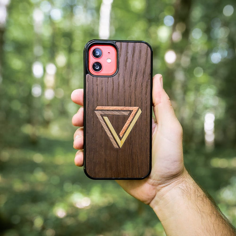 Coque Iphone - Le Triangle - Coque en bois