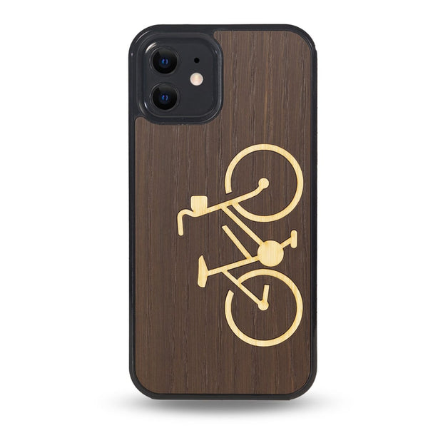Coque Iphone - Le Vélo - Coque en bois