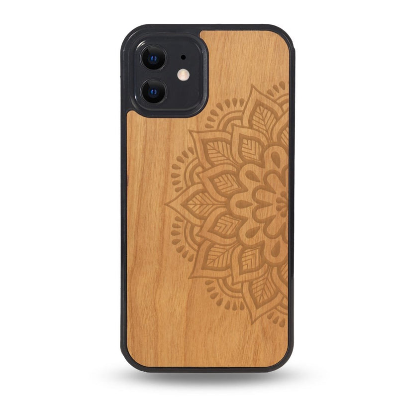 Coque Iphone - Mandala Sanskrit - Coque en bois