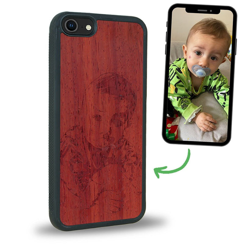 Coque iPhone SE 2020 - La Personnalisable - Coque en bois