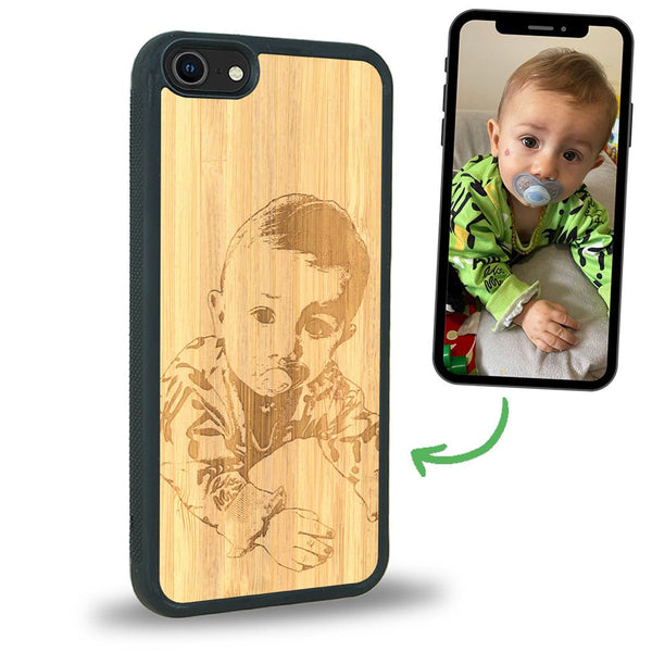 Coque iPhone SE 2020 - La Personnalisable - Coque en bois