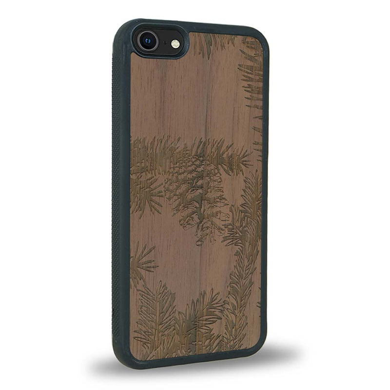 Coque iPhone SE 2020 - La Pomme de Pin - Coque en bois