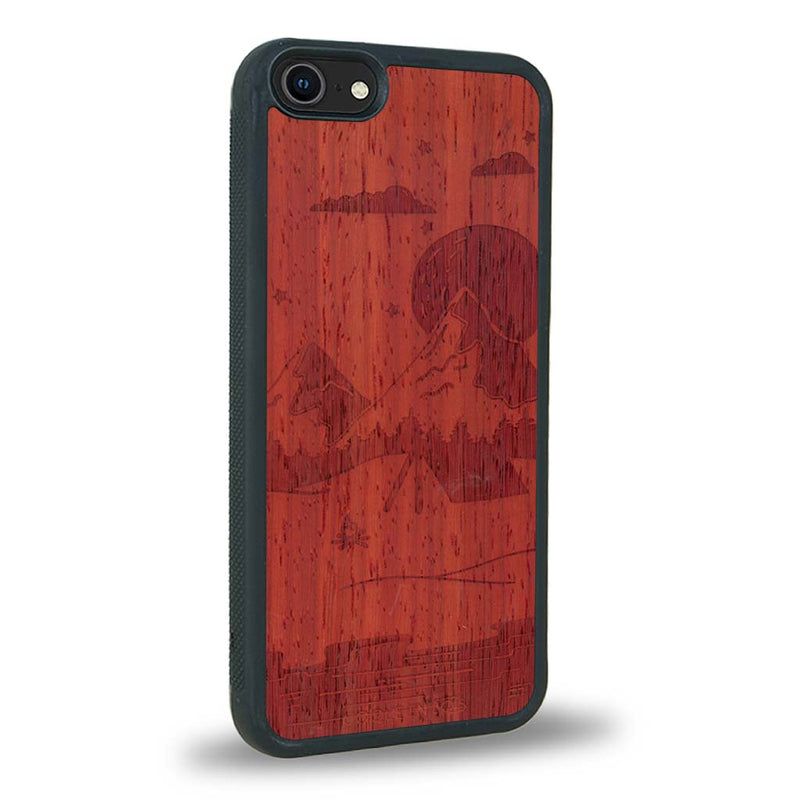 Coque iPhone SE 2020 - Le Campsite - Coque en bois