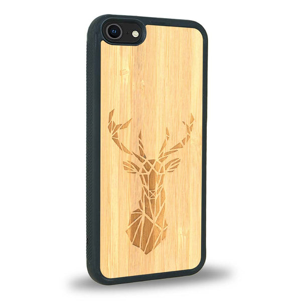 Coque iPhone SE 2020 - Le Cerf - Coque en bois