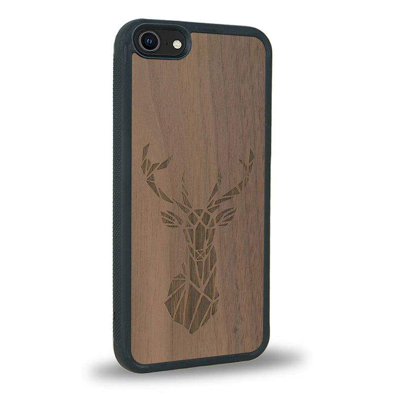 Coque iPhone SE 2020 - Le Cerf - Coque en bois