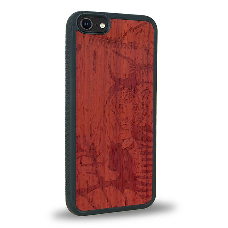 Coque iPhone SE 2020 - Le Tigre - Coque en bois