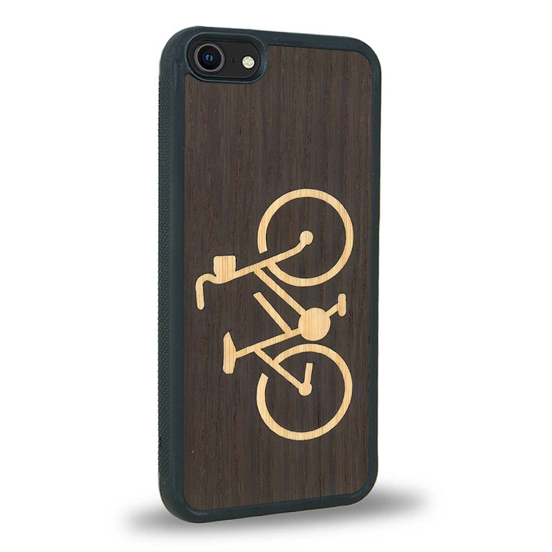 Coque iPhone SE 2020 - Le Vélo - Coque en bois