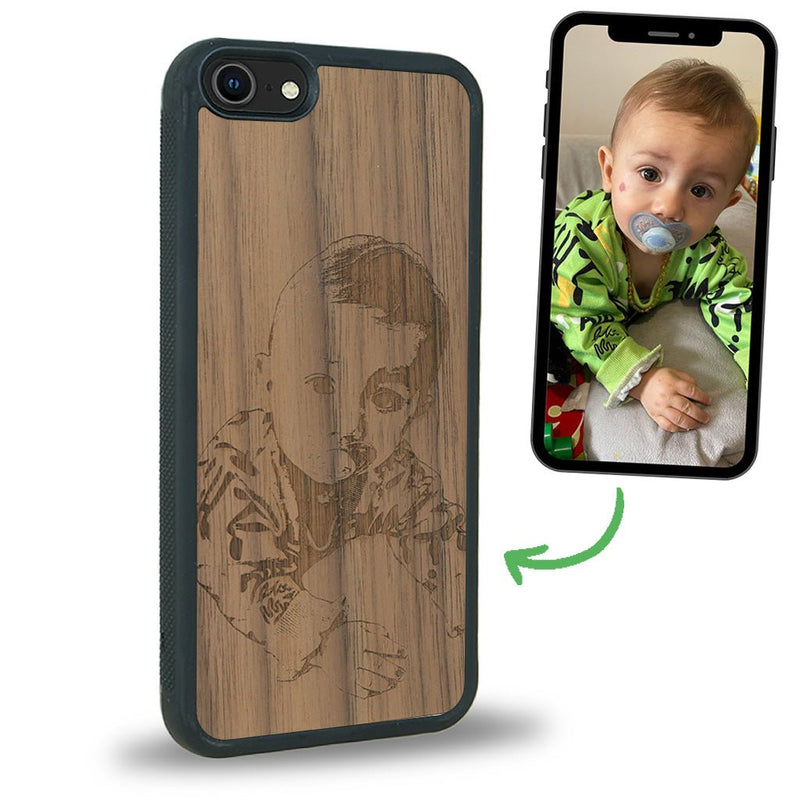 Coque iPhone SE 2022 - La Personnalisable - Coque en bois