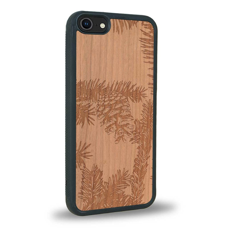 Coque iPhone SE 2022 - La Pomme de Pin - Coque en bois