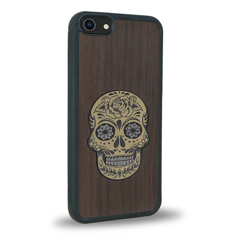 Coque iPhone SE 2022 - La Skull - Coque en bois