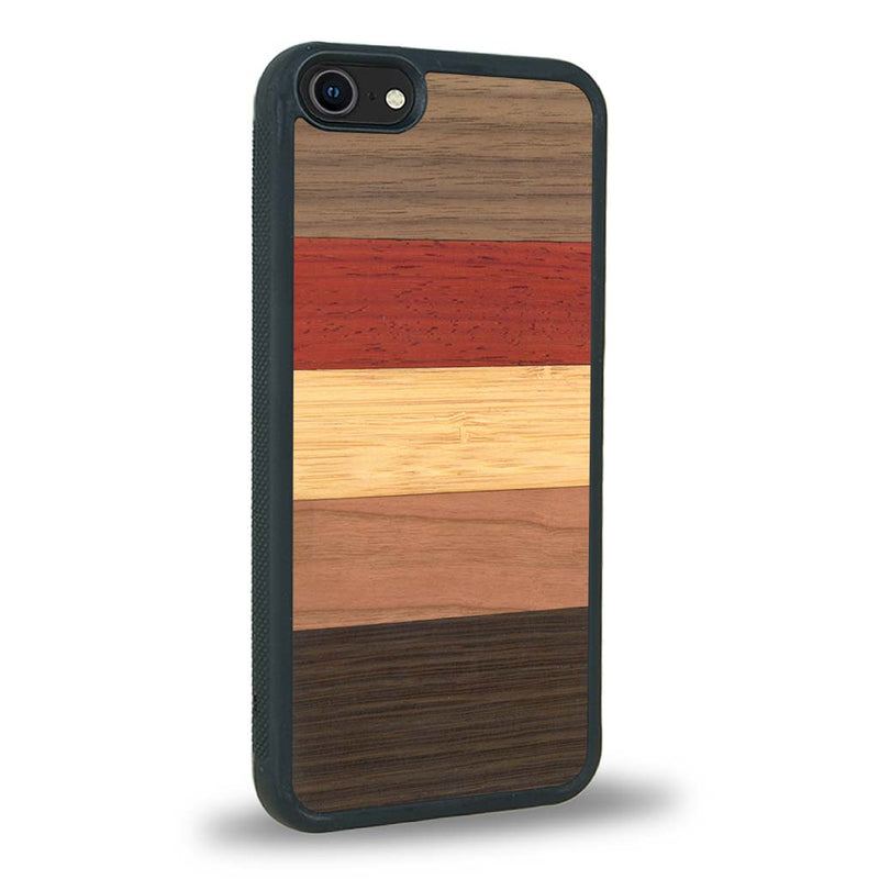 Coque iPhone SE 2022 - L'Arc-en-ciel - Coque en bois