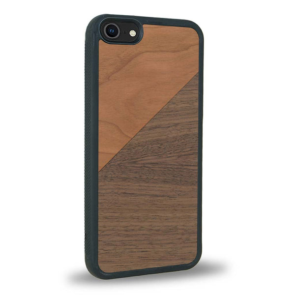 Coque iPhone SE 2022 - Le Duo - Coque en bois
