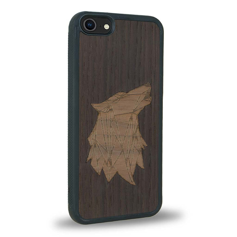 Coque iPhone SE 2022 - Le Loup - Coque en bois