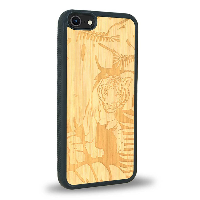 Coque iPhone SE 2022 - Le Tigre - Coque en bois