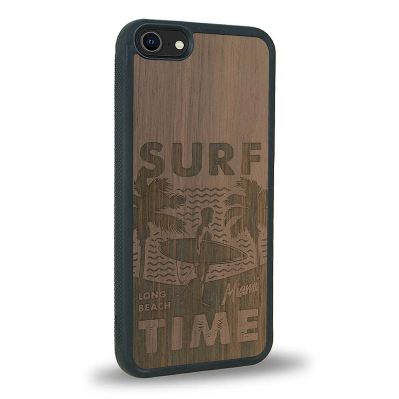 Coque iPhone SE 2022 - Surf Time - Coque en bois