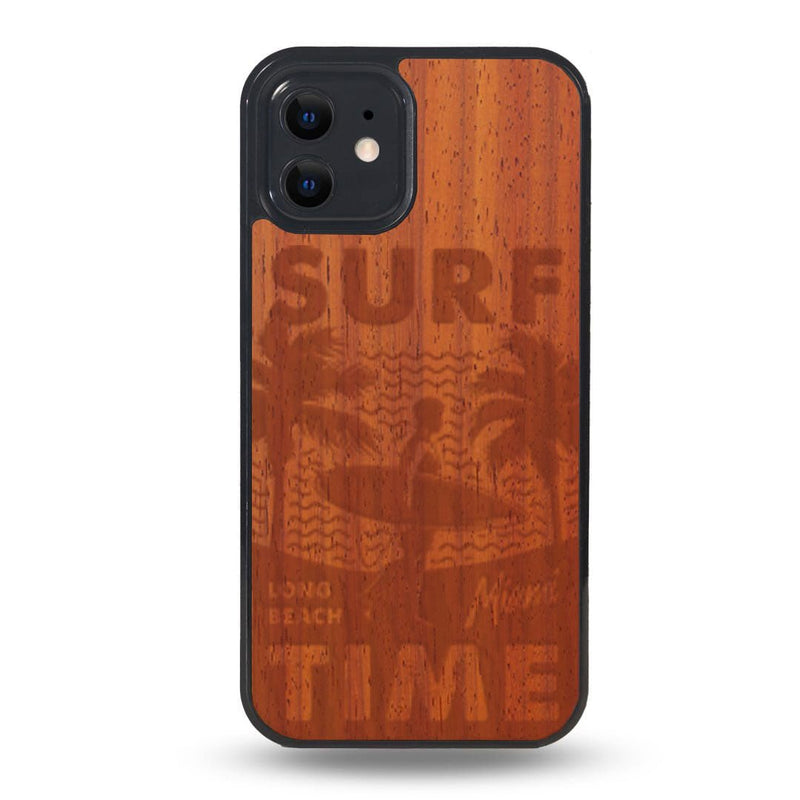 Coque iPhone - Surf Time - Coque en bois
