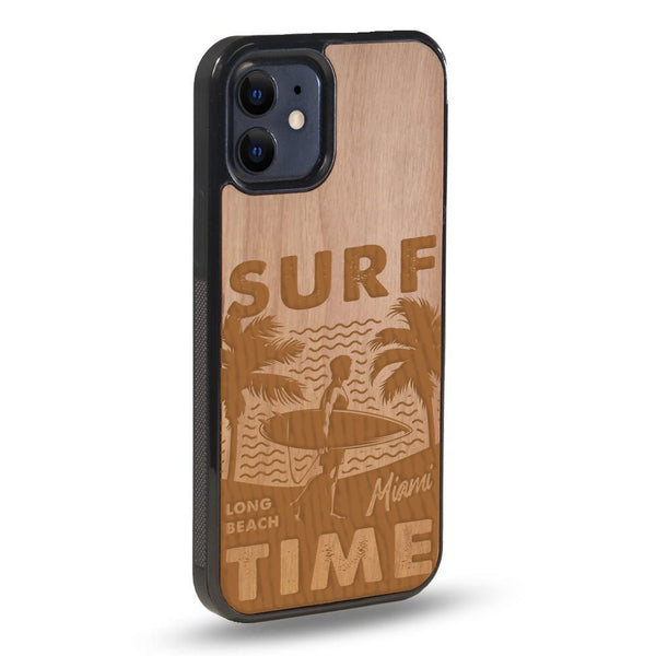 Coque iPhone - Surf Time - Coque en bois