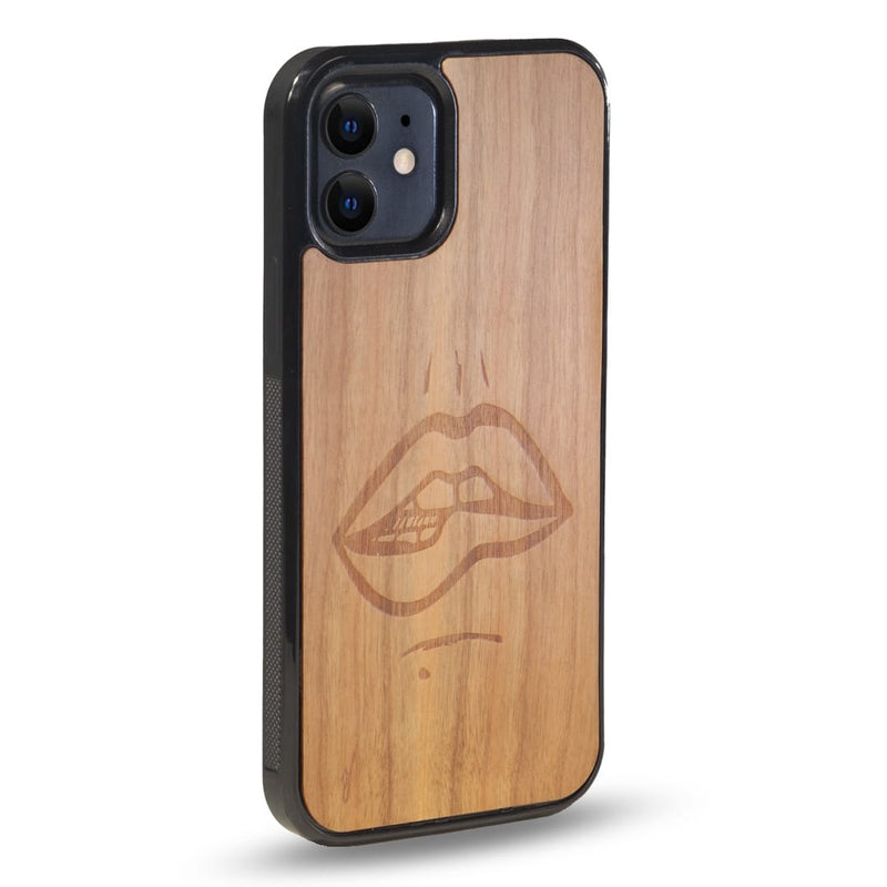 Coque Iphone - The Kiss - Coque en bois