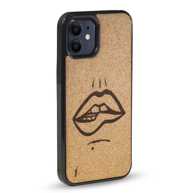 Coque Iphone - The Kiss - Coque en bois