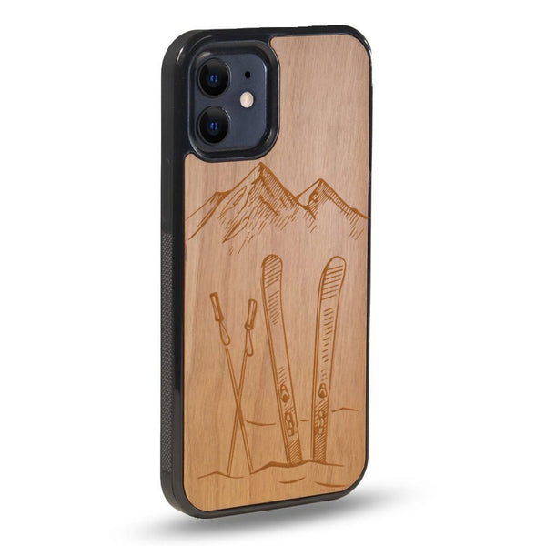 Coque iPhone - Winter Holliday - Coque en bois