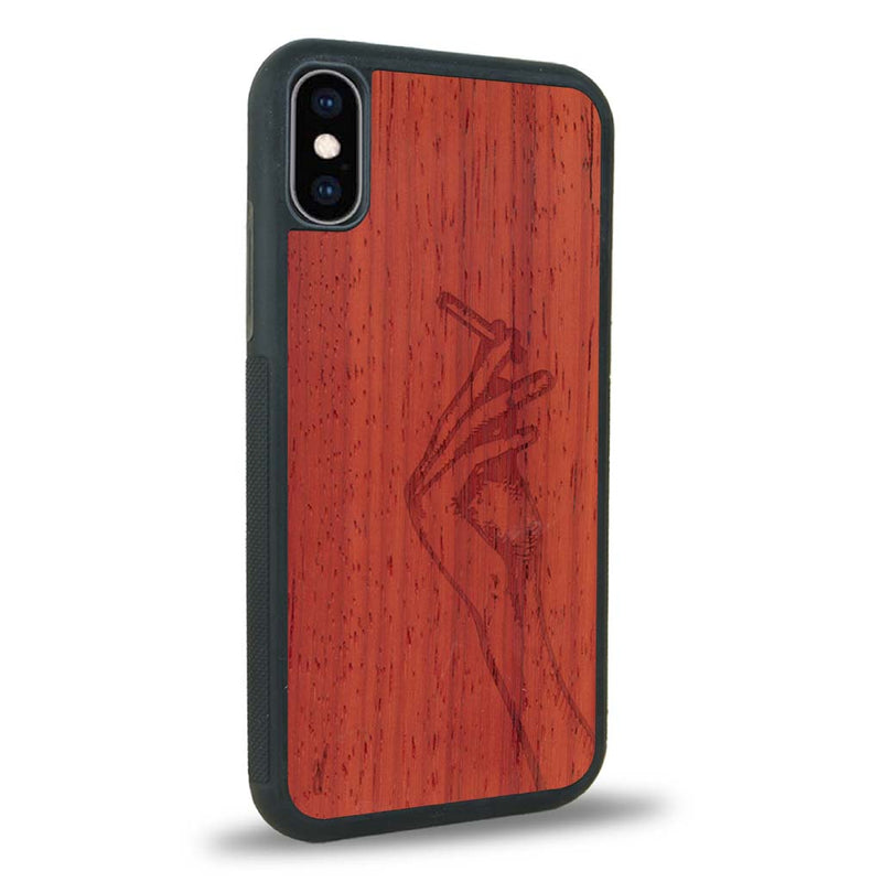 Coque iPhone X - La Garçonne - Coque en bois