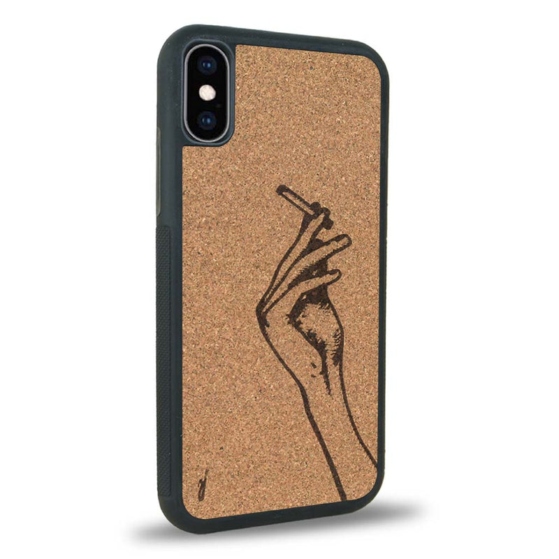 Coque iPhone X - La Garçonne - Coque en bois