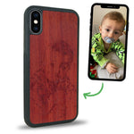 Coque iPhone X - La Personnalisable - Coque en bois