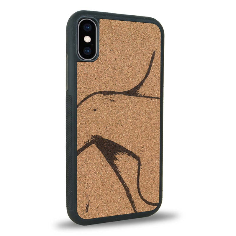 Coque iPhone X - La Shoulder - Coque en bois