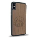 Coque iPhone X - Le Bivouac - Coque en bois