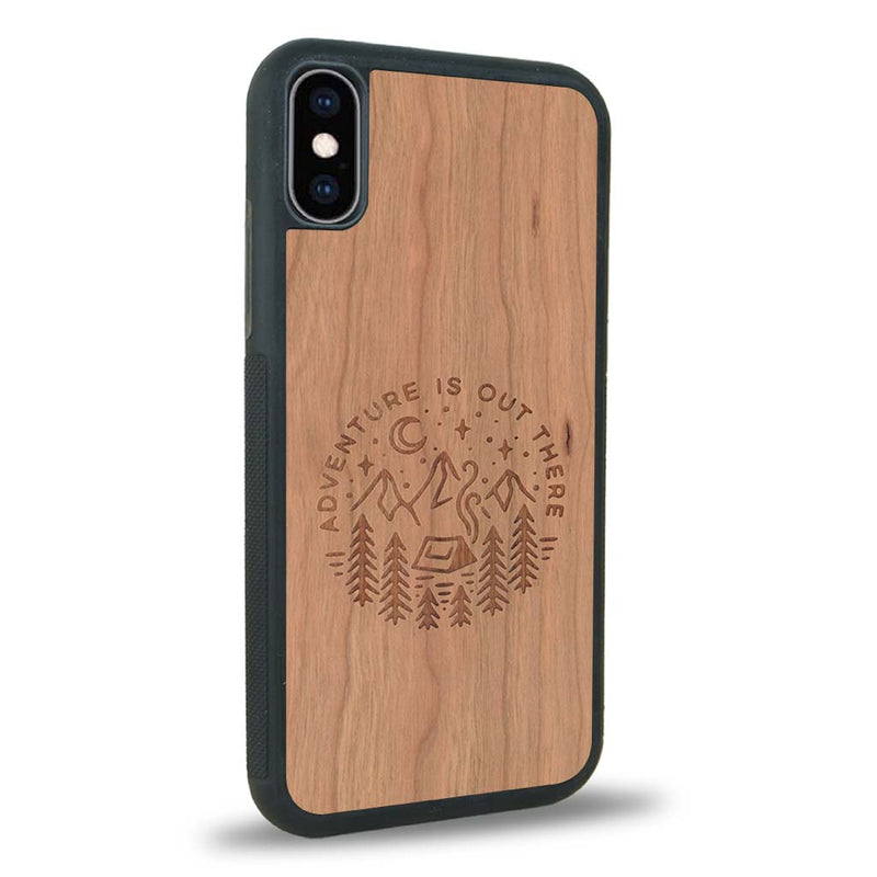 Coque iPhone X - Le Bivouac - Coque en bois