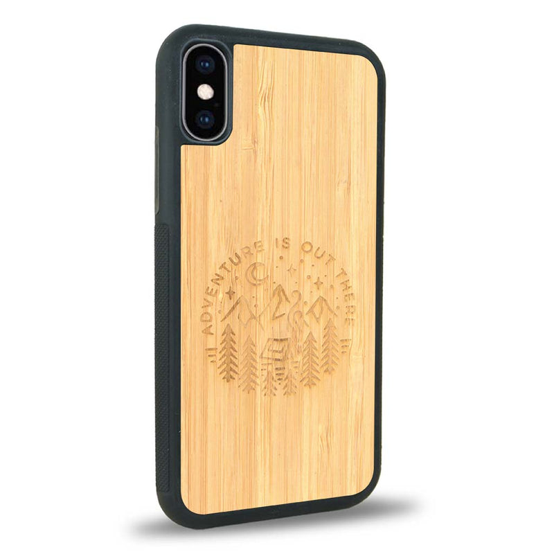 Coque iPhone X - Le Bivouac - Coque en bois