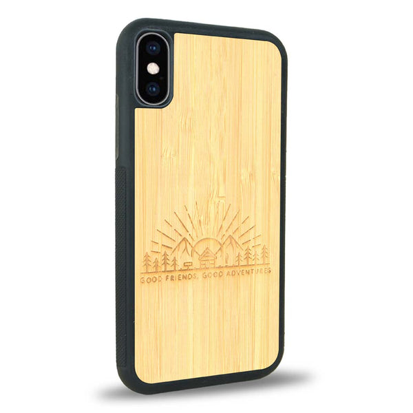 Coque iPhone X - Sunset Lovers - Coque en bois