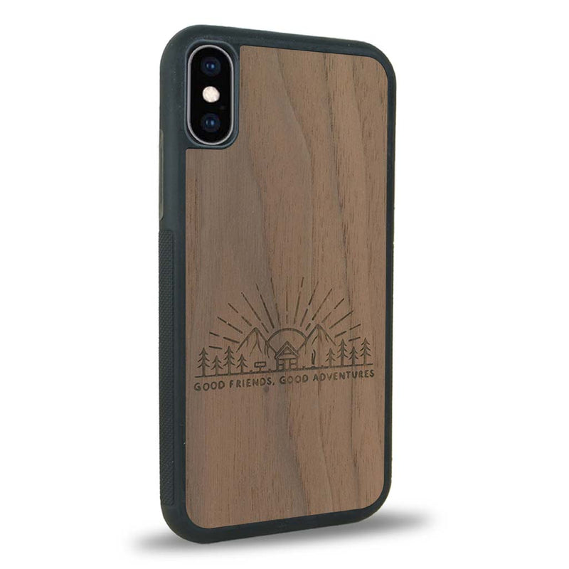 Coque iPhone X - Sunset Lovers - Coque en bois