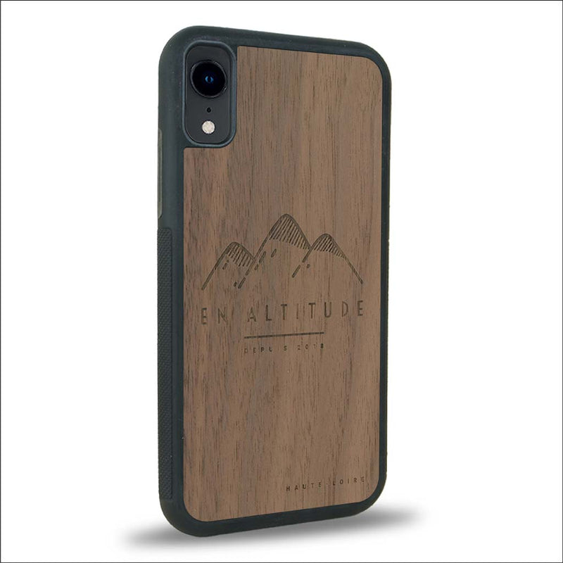 Coque iPhone XR - En Altitude - Coque en bois