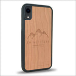 Coque iPhone XR - En Altitude - Coque en bois