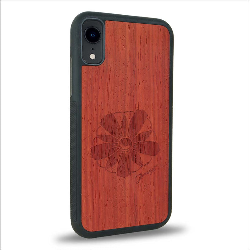 Coque iPhone XR - La Fleur des Montagnes - Coque en bois