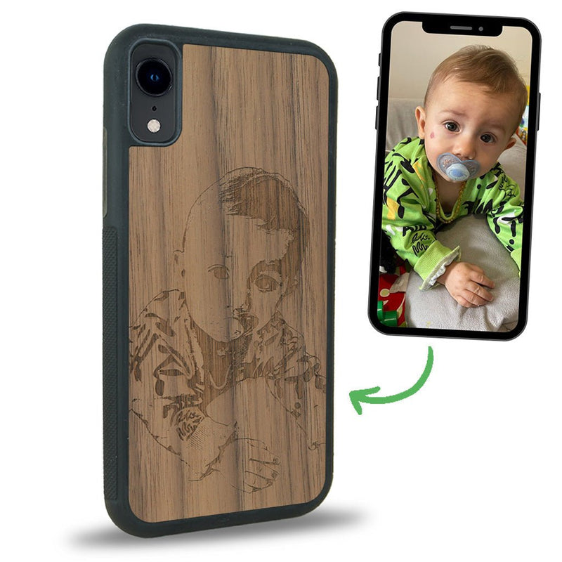 Coque iPhone XR - La Personnalisable - Coque en bois
