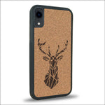 Coque iPhone XR - Le Cerf - Coque en bois