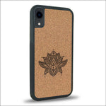 Coque iPhone XR - Le Lotus - Coque en bois