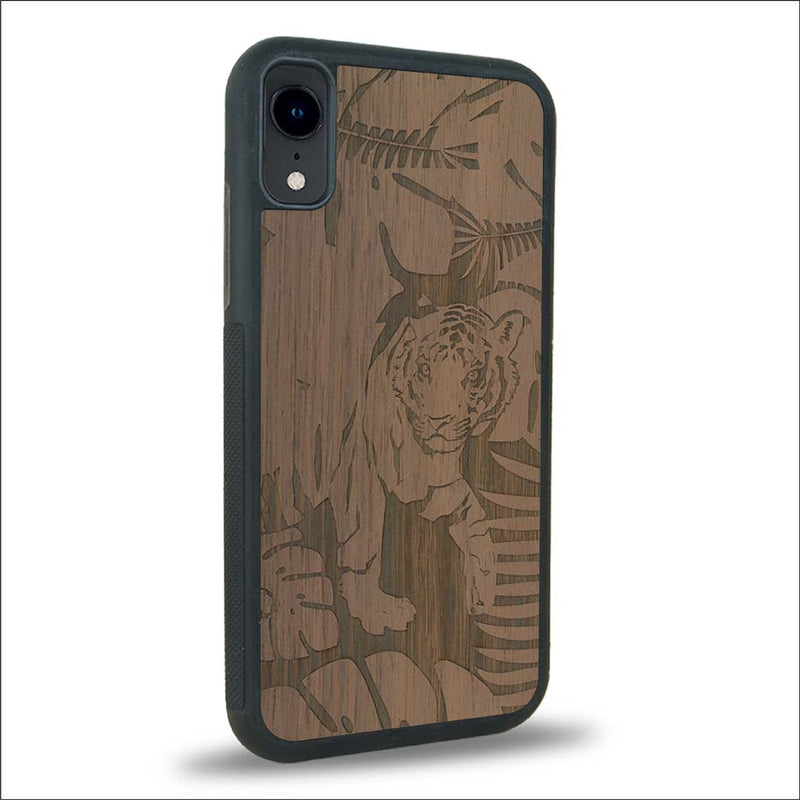 Coque iPhone XR - Le Tigre - Coque en bois