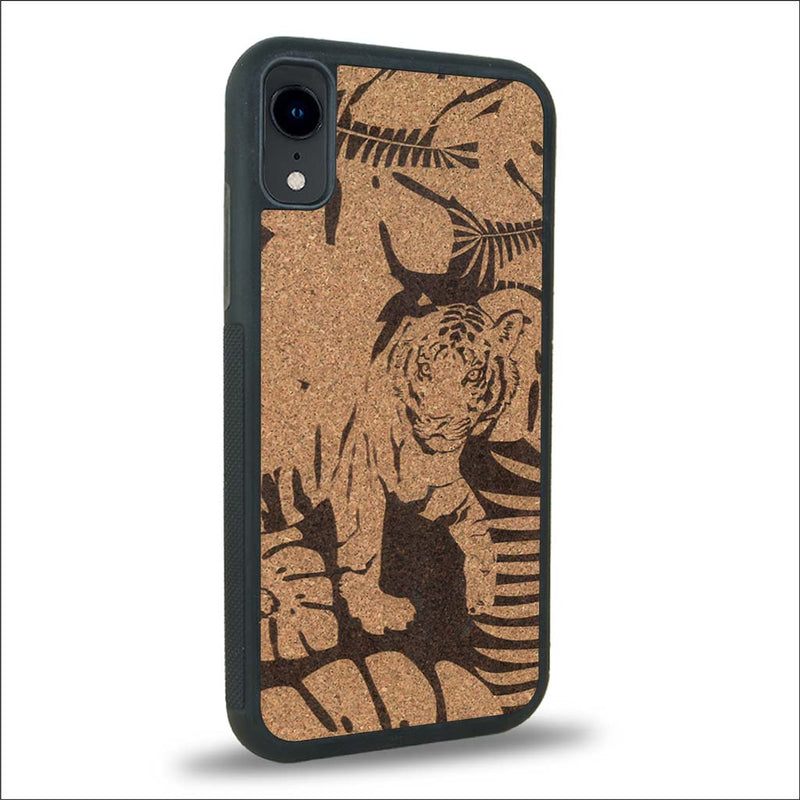 Coque iPhone XR - Le Tigre - Coque en bois