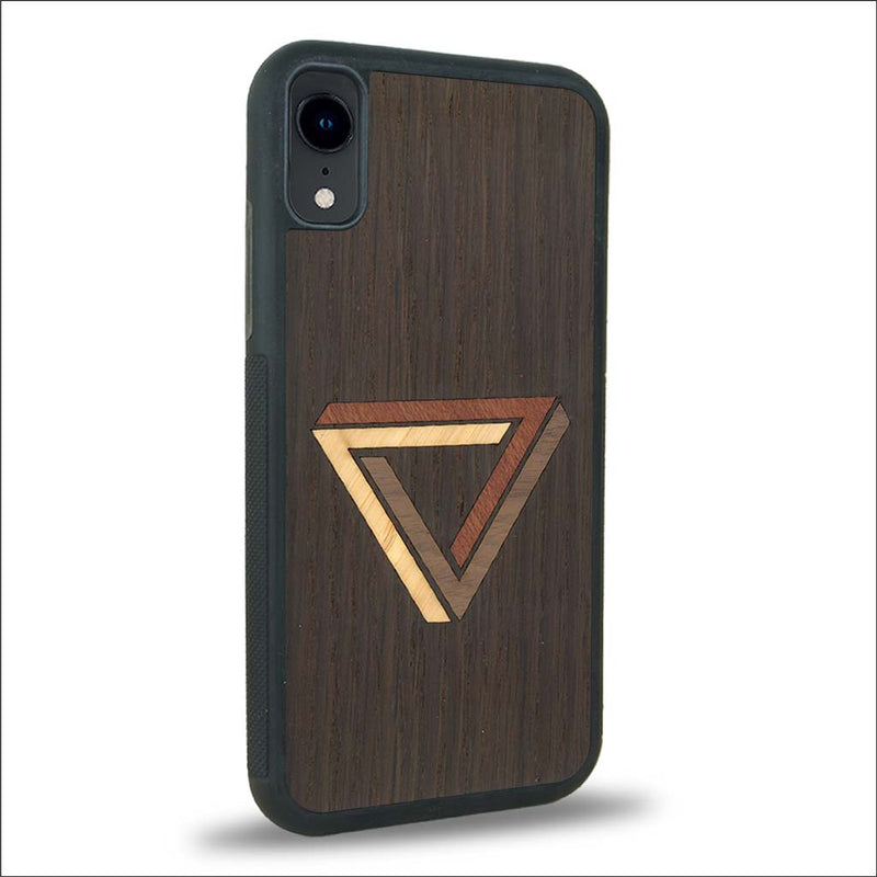 Coque iPhone XR - Le Triangle - Coque en bois
