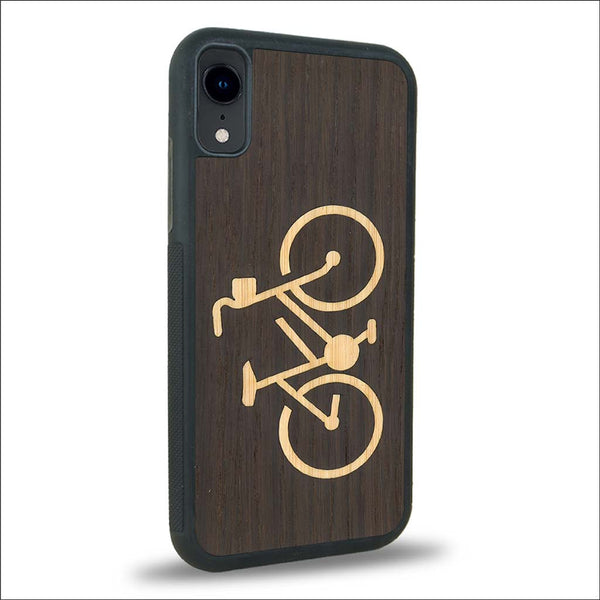 Coque iPhone XR - Le Vélo - Coque en bois
