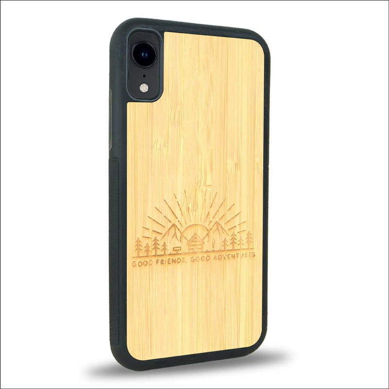 Coque iPhone XR - Sunset Lovers - Coque en bois